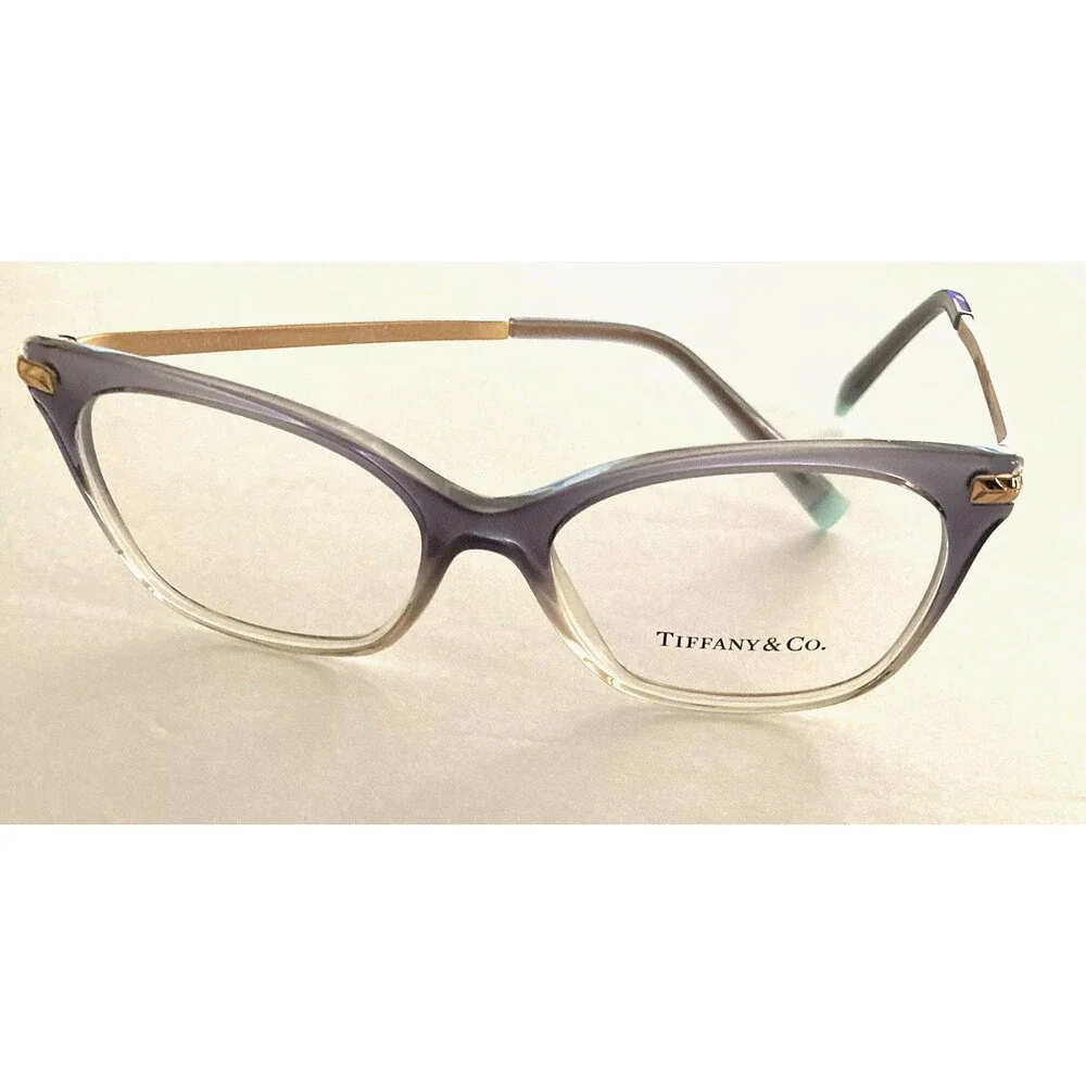 New Women’s Tiffany & Co Eyeglass Frames TF2194 8298 Gradient Gray w/Case Demo